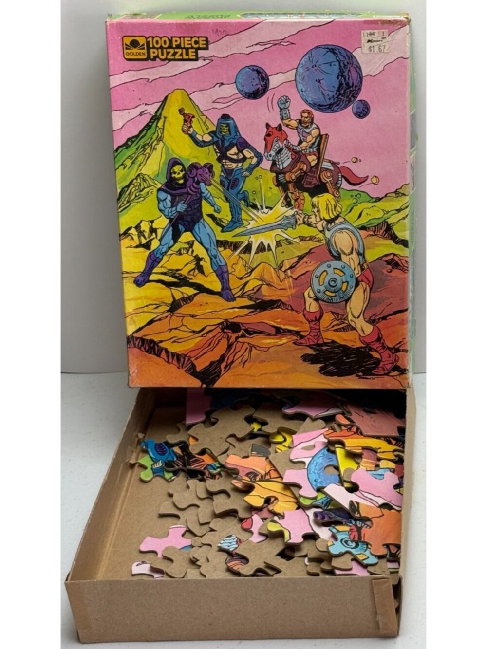 He-Man Masters of the Universe 100+ Piece Jigsaw Puzzle 1984 Fearless Foes MOTU